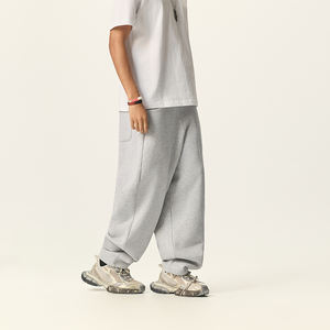 <span class=keywords><strong>West</strong></span> <span class=keywords><strong>Coast</strong></span> Style Hiver Polaire Garder Au Chaud Plaine Surdimensionné Jambe Large En Plein Air Streetwear Sport Pantalon Droit pour Hommes - Product Image 2