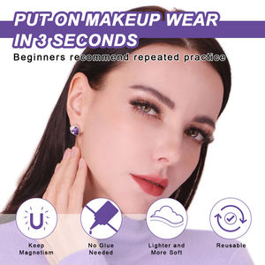 <span class=keywords><strong>Cils</strong></span> magnétiques faits à la main les plus vendus, triple aimant, 3 aimants, sans colle, bande complète, aspect naturel, <span class=keywords><strong>kit</strong></span> <span class=keywords><strong>de</strong></span> <span class=keywords><strong>cils</strong></span> magnétiques - Product Image 3