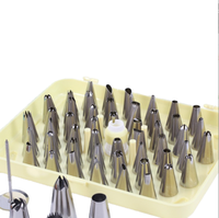 Bestseller 430 Ensemble de 55 douilles à pâtisserie, coffret cadeau haut de gamme, douilles à pâtisserie pour biscuits, douilles à pâtisserie pour gâteaux, douilles à pâtisserie pour crème DIY