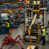 Mini-grue araignée de 12 tonnes avec une hauteur de levage de 22 mètres pour les travaux de construction d'infrastructure sur site