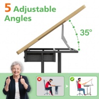 Table de puzzle en bois roulante et réglable en hauteur avec tiroirs, bureau inclinable pour adultes, station de loisirs pliable pour 1500 pièces
