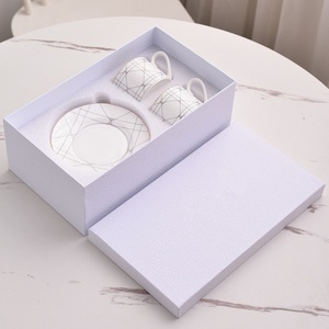European Style High-End Bone China Tea Plate Coffee <b>Cup</b> <b>Set</b> Luxury Gift Box for Afternoon Tea - Product Image 2