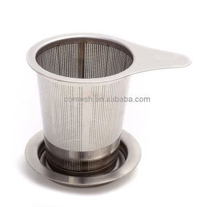 Edelstahl Tee und Kaffee Infuser Fein maschen <span class=keywords><strong>filter</strong></span> Teesieb Steilere Doppelgriffe - Product Image 4