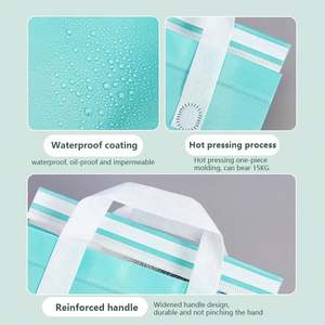 Sac à emporter en aluminium isolé personnalisé, sac à main en tissu non tissé, sacs isothermes pour l'emballage des aliments - Product Image 5