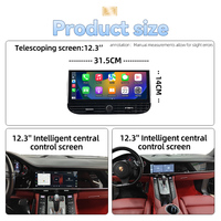 Sistema Android 13 DE 12,3 pulgadas, reproductor de DVD para coche, navegación GPS Multimedia, Carplay para Porsche Panamera 970 2010-2016