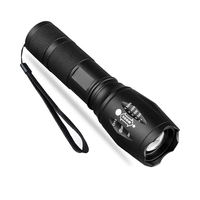 Lampe de poche tactique étanche 1000 LM pour auto-défense 5 Modes Dimmable haute puissance Rechargeable lampe de poche Led