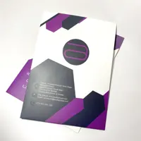 Cartella di file fantasia promozionale con cartella personalizzata presentazione flap a4