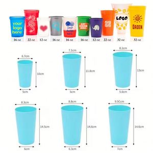 Gobelets de stade en plastique personnalisés OEM à prix abordable de 12 oz/16 oz/32 oz pour la bière, les mariages, les fêtes et les événements, avec logo - Product Image 3
