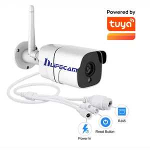 Tuya Smart APP 2.0MP/5.0MP屋外WiFiIPカメラスマートホームスマートライフホームブレットCCTVワイヤレスIPカメラ