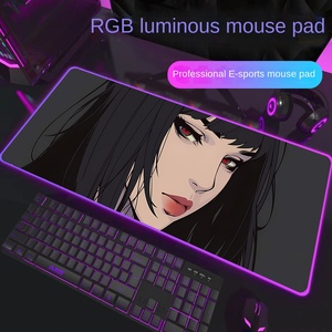 แผ่นรองเมาส์เกมมิ่ง RGB ไฟ LED หลายสี แผ่นรองโต๊ะหนา 3 มม. ขอบล็อคกันลื่น ขนาดใหญ่พิเศษ ยางธรรมชาติ ปรับแต่งได้ - Product Image 2