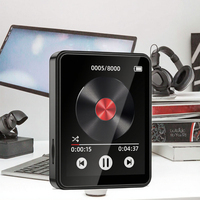Lecteur MP3/Haut-parleur Bluetooth en plastique avec écran tactile haute définition de 2,4 pouces, 16 Go, son stéréo sans perte, radio, enregistreur, Android