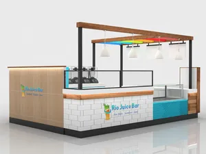 Diseño Creativo de Quiosco de Café, Diseño Interior de Heladería, Barra de Aderezos para Yogurt Congelado - Product Image 4