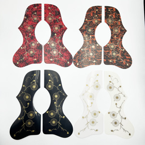 Protector Adhesivo Decorativo con Diseño de Flor Dorada Vintage HIVE <span class=keywords><strong>para</strong></span> <span class=keywords><strong>Guitarra</strong></span> Acústica, <span class=keywords><strong>para</strong></span> Mano Izquierda o Derecha, <span class=keywords><strong>para</strong></span> Guitarras Folk de 40 y 41 Pulgadas - Product Image 1