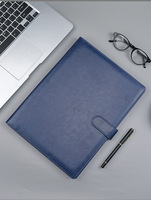 Carnet portable en cuir personnalisé A5 LX1109 avec logo imprimé en sérigraphie, design minimaliste, cadeaux promotionnels d'entreprise, boîte cadeau