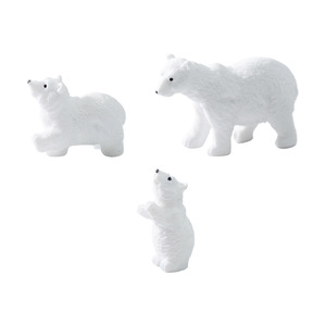 Adornos de Pastel de Osos Polares en Miniatura, Madre con Cachorro, Decoración de Jardín de Hadas, Mini Figuras de Animales de Resina, Manualidades, Adornos - Product Image 5