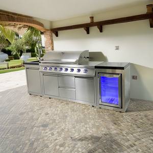 Îlots de cuisine d'extérieur de luxe Grills à gaz Meubles de jardin Armoire en acier inoxydable pour <span class=keywords><strong>barbecue</strong></span> - Product Image 1