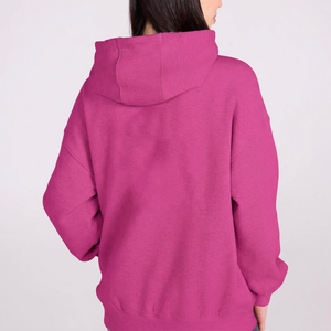 Sweat-shirt à capuche oversize pour femme, pull en molleton décontracté à coupe ample avec cordon de serrage et poche kangourou, style streetwear - Product Image 4