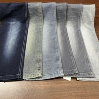 Rollo de Tela Denim Elástica Tejida Lizhi XH6021W-2A con Hilo Azul para Jeans de Niña - Color Personalizable