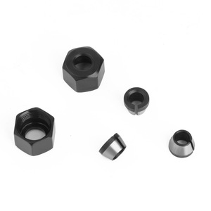 Juego de Tuercas LAVIE de 6 mm y 6,35 mm, Adaptador de Mandril para Recortadora, Cabezal de Acero al Carbono, Accesorio para Fresadora de Madera - Product Image 1