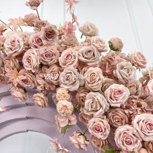 Arco Decorativo con Fiori Artificiali <span class=keywords><strong>Rosa</strong></span> Personalizzato all'Ingrosso per Matrimoni e Forniture per Decorazioni - Product Image 4