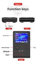 Console de Jeu Portable Rétro Mini en Gros, Écran HD 3 Pouces, 6000 Jeux Classiques, 2 Joueurs, 8 Go, Sans Fil, pour Enfants, Cadeau d'Anniversaire