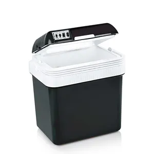 Design colorato OEM outdoor home 24L frigorifero per auto maniglia portatile mini frigorifero cooler box