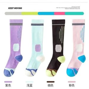 Calcetines de Yoga de Compresión para Mujer, Clase 1, Transpirables, Resistentes al Olor, de Fibra de Poliéster, con Bloques de Color, Calcetines Deportivos - Product Image 3