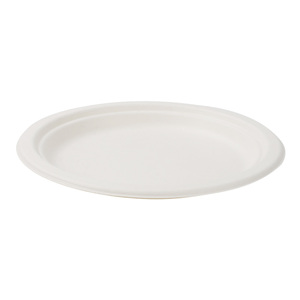 Assiette jetable écologique de <span class=keywords><strong>10</strong></span> pouces en pulpe de bagasse de canne à sucre pour fêtes et plats à emporter, sûre - Product Image 1