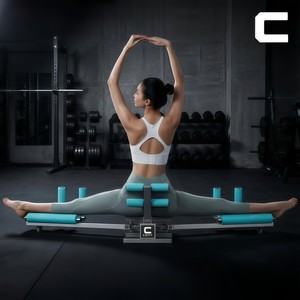 Estirador de Piernas para el Hogar con Rodillos Silenciosos, Entrenador de Yoga y Pilates con Marco de Acero y Respaldo Ergonómico, Plegable para Gimnasio en Casa - Product Image 5