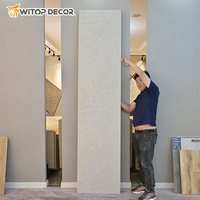 Panneau mural écologique en PVC pour décoration de pièce, revêtement mural en SPC