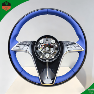 Volant en cuir <span class=keywords><strong>bleu</strong></span> Mercedes <span class=keywords><strong>AMG</strong></span> <span class=keywords><strong>GT</strong></span> <span class=keywords><strong>63</strong></span> CLA CLS E <span class=keywords><strong>S</strong></span> C Class SL W177 W176 W211 W212 W213 W218 W221 W463 - Product Image 1