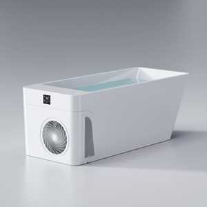 Bañera de Hidromasaje Acrílica Moderna Todo en Uno para 1 Persona, con Filtro, Ozono, Pantalla Táctil, para Uso en Interiores, Stock en EE. UU. - Product Image 1