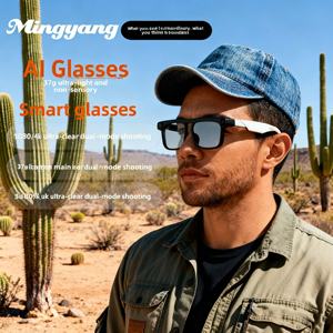 AIG1 Lunettes d'interprète professionnel Dispositif de <span class=keywords><strong>communication</strong></span> bilingue instantané Prise en charge des langues Assistant de négociation commerciale - Product Image 1