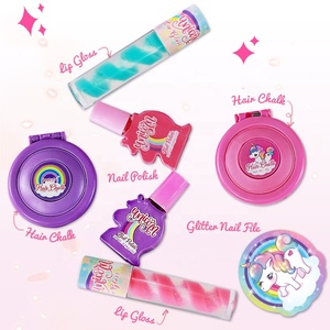 Faire semblant de jouer ensembles de <span class=keywords><strong>maquillage</strong></span> jouets cosmétiques non toxiques ensemble de beauté de <span class=keywords><strong>licorne</strong></span> avec craie de cheveux - Product Image 2