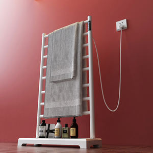 <span class=keywords><strong>Toallero</strong></span> eléctrico inteligente para baño en casa con calentador de pantalla táctil, almacenamiento de secado, pie en el suelo, no se requiere perforación - Product Image 3