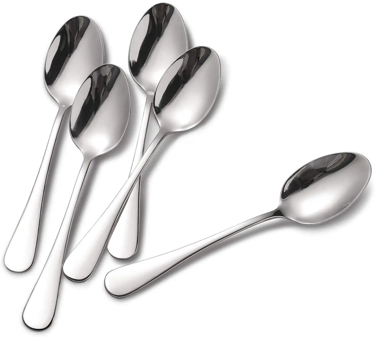 12-piece Stainless Steel Dinner Spoons, Extra-Fine Dessert Spoons for Home, Kitchen or Restaurant 6.1/6.7 Inches