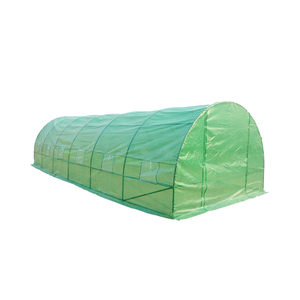 Serre de jardin moderne et étanche PE couverture enroulable porte à glissière en acier plastique pour la maison arrière-cour plante culture verre trempé - Product Image 5