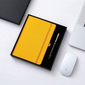 Wholesale Corporate Leather Notebook Gift Sets With Pen Customizable Luxury Stationery Item A5 Diary <b>Note</b> <b>Book</b> Gift Box for Men - Product Image 5