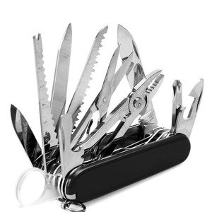 Coltelli multiuso pieghevoli tascabili da esterno EDC Gear Survival coltello svizzero multifunzionale da campeggio in acciaio inossidabile - Product Image 1