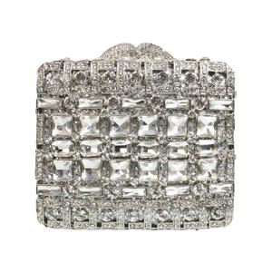 Bolso de Mano Elegante con Cristales Brillantes para Mujer, Bolso de Noche Formal, Bolso de Mano con Pedrería para Novia, Bolso de Fiesta para Boda - Product Image 1