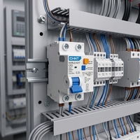 Disjoncteur différentiel CHINT NXBLE-63Y RCBO 1P-4P 6kA 63 Ampères Type C D 230V 400V, interrupteur de protection contre les fuites à la terre CE