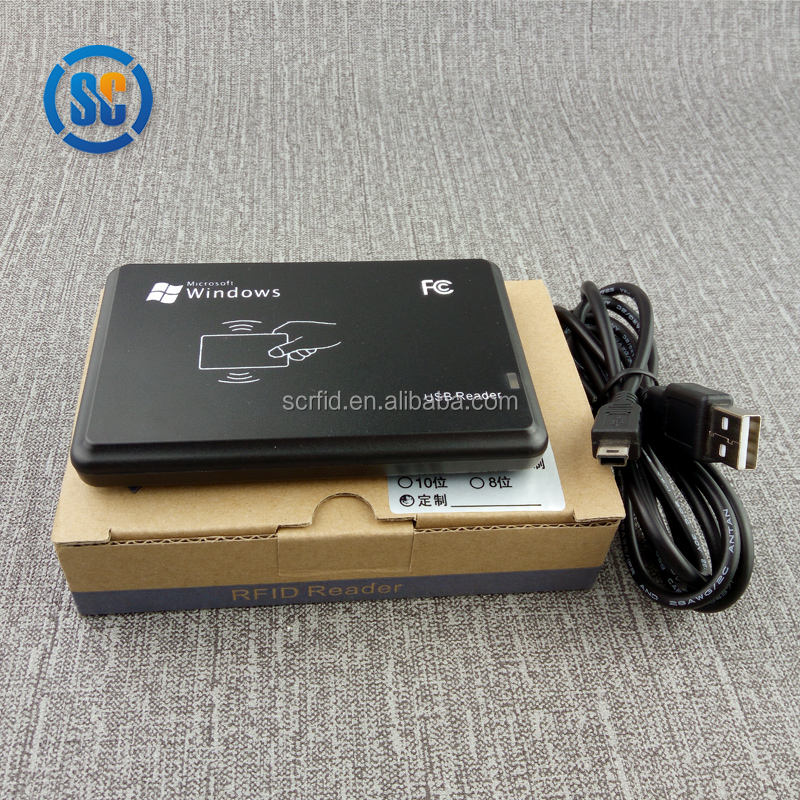 Sencan 13.56Mhz Long Range ABS Desktop RFID NFC Reader USB 125KHz Smart ...