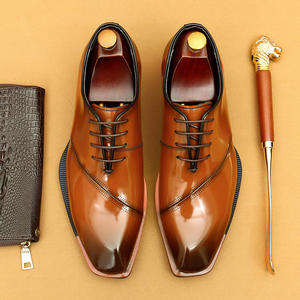 Best-selling <b>shiny</b> leather <b>shoes</b> for <b>men</b>, genuine leather business formal attire, English style wedding groom <b>men's</b> <b>shoes</b> - Product Image 1