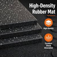 Dalles de sol en caoutchouc Udine Durable Sport Mat pour salle de sport et fitness - EPDM haute densité, amortissant les chocs, tailles personnalisables (15-50 mm)