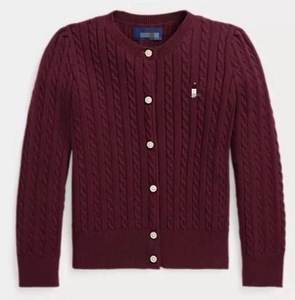 Manteau tricoté Vintage pour femmes torsadé fleur col rond Cardigan à manches longues câble plat pull en tricot automne hiver - Product Image 1