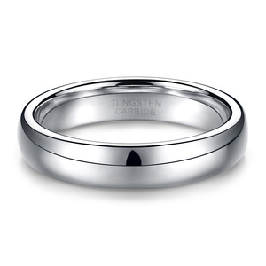 <span class=keywords><strong>Anillos</strong></span> <span class=keywords><strong>de</strong></span> carburo <span class=keywords><strong>de</strong></span> tungsteno abovedados <span class=keywords><strong>de</strong></span> color <span class=keywords><strong>plata</strong></span> pulida <span class=keywords><strong>de</strong></span> 2 mm/4 mm/6 mm/8 mm OAHLAN para parejas, hombres y mujeres, para bodas, compromisos y fiestas. - Product Image 2