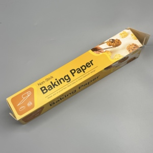 Rollo de papel para barbacoa con revestimiento de silicona de una sola cara, 35-40 g/m², blanco natural, tamaño personalizado, papel para hornear con impresión para uso en la cocina - Product Image 2