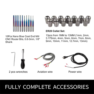 Kit de Motor de Husillo Refrigerado por Aire de Alta Calidad, 3KW, 220V, con Inversor VFD, 18000 rpm, para Máquina de Grabado CNC, Router para Trabajar la Madera - Product Image 5