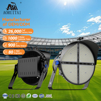 Luz para Cancha de Baloncesto y Fútbol de 400 500 600 800 900 1000 1200 1300 1400 1500 1600 W Proyector LED de Mástil Alto para Estadio