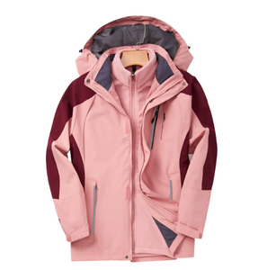 เสื้อแจ็คเก็ตทำงานแบบสามในหนึ่งเดียว แฟชั่นเสื้อแจ็คเก็ตขนแกะสำหรับผู้ชาย นักเรียนชาย เสื้อฮู้ด - Product Image 2